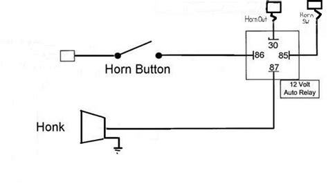 car horn wiring diagram 
